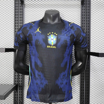 Camisa Brasil 2026/27 Jordan - Jogador Masculina - Azul e Preta