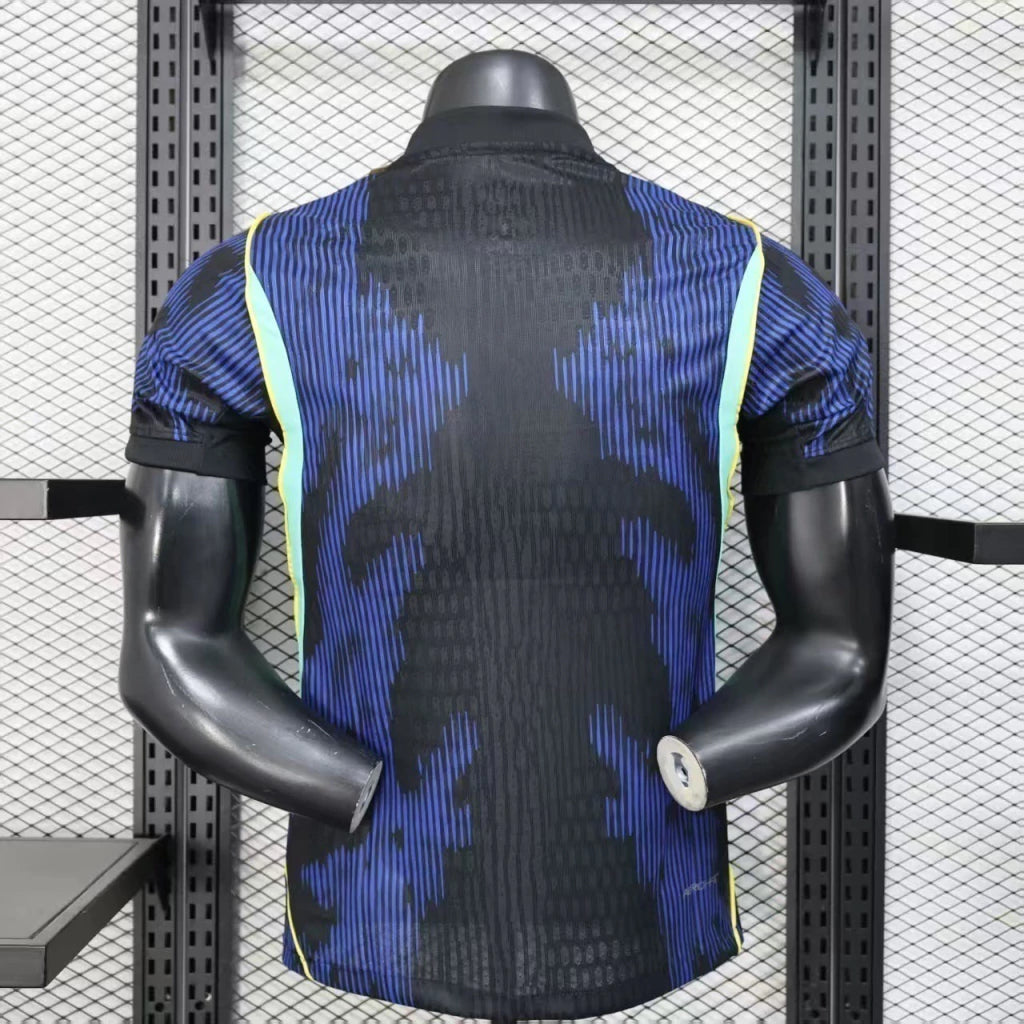 Camisa Brasil 2026/27 Jordan - Jogador Masculina - Azul e Preta