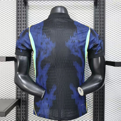 Camisa Brasil 2026/27 Jordan - Jogador Masculina - Azul e Preta