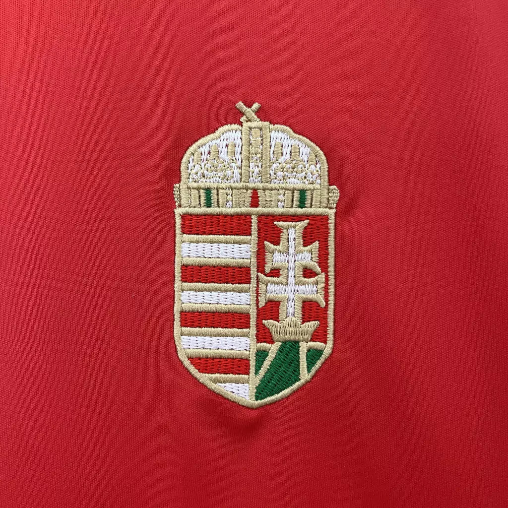 Camisa Hungria Home Eurocopa 24/25 - Torcedor Adidas Masculino - Vermelho