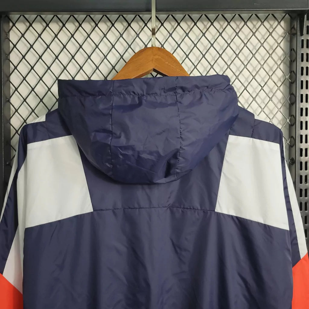 Corta Vento Adidas Masculino - Azul e Laranja