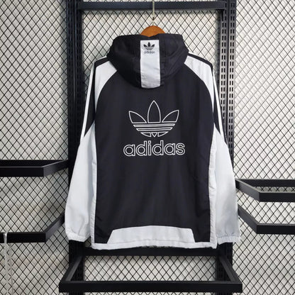 Corta Vento Adidas Masculino - Preto e Branco