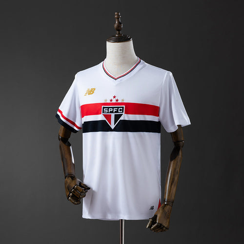 Camisa São Paulo Home 2025/26 - Torcedor New Balance Masculina - Branco
