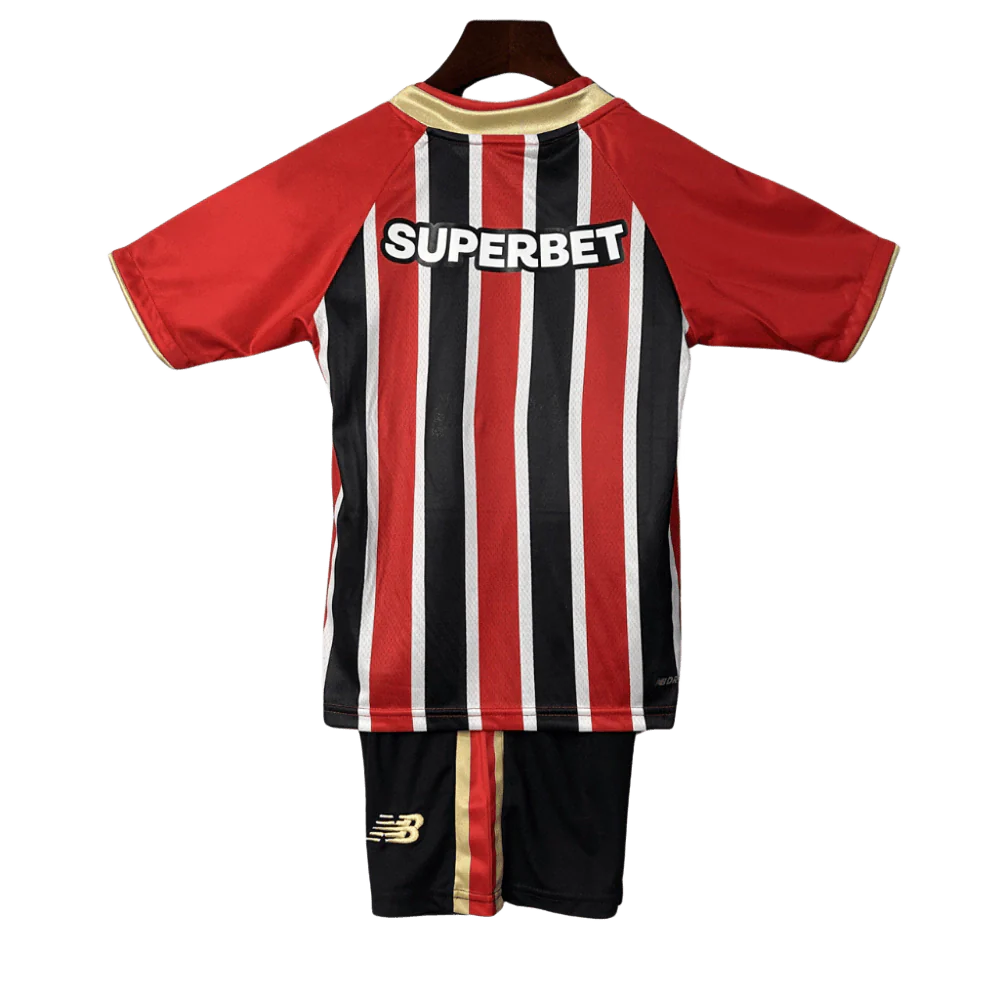 Conjunto Infantil São Paulo Away 2025/26 - Torcedor New Balance