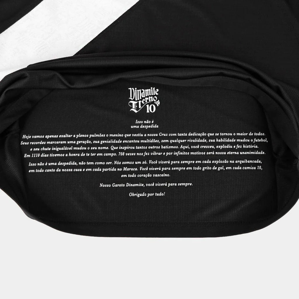 Camisa Vasco da Gama Home 2024/25 - Torcedor Kappa Feminina - Preto e Branco