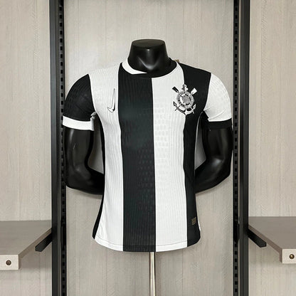 Camisa Timão Third 2024/25 Versão Jogador Nike Masculino - Preto e Branco