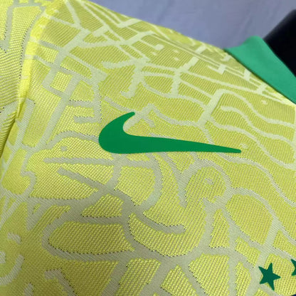 Camisa Brasil Versão Jogador Home 24/25 - Torcedor Nike Masculino - Amarelo