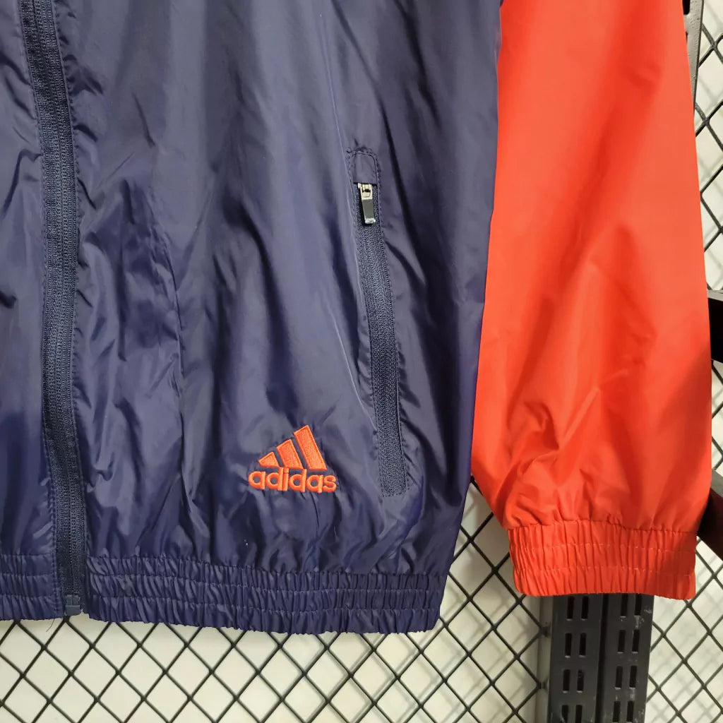 Corta Vento Adidas Masculino - Azul e Laranja