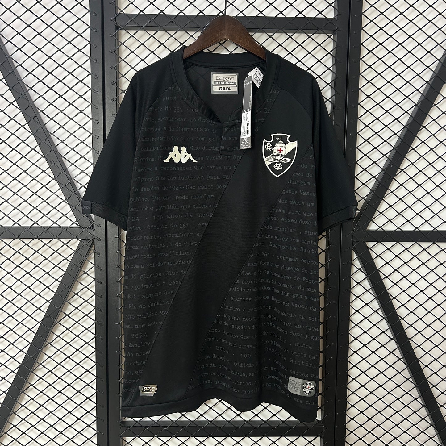 Camisa Vasco da Gama Goleiro 2024/25 - Torcedor Kappa Masculino - Preto