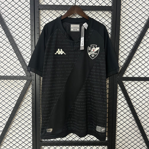 Camisa Vasco da Gama Goleiro 2024/25 - Torcedor Kappa Masculino - Preto