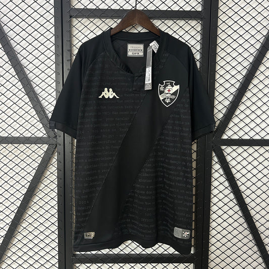 Camisa Vasco da Gama Goleiro 2024/25 - Torcedor Kappa Masculino - Preto