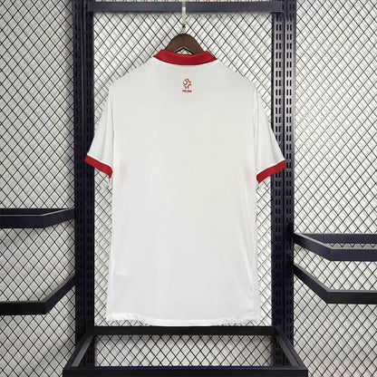 Camisa Polônia Home Eurocopa 24/25 - Torcedor Nike Masculino - Branco e Vermelho