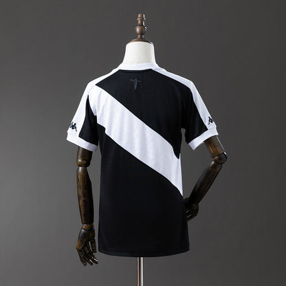 Camisa Vasco da Gama Home 2024/25 - Torcedor Kappa Feminina - Preto e Branco
