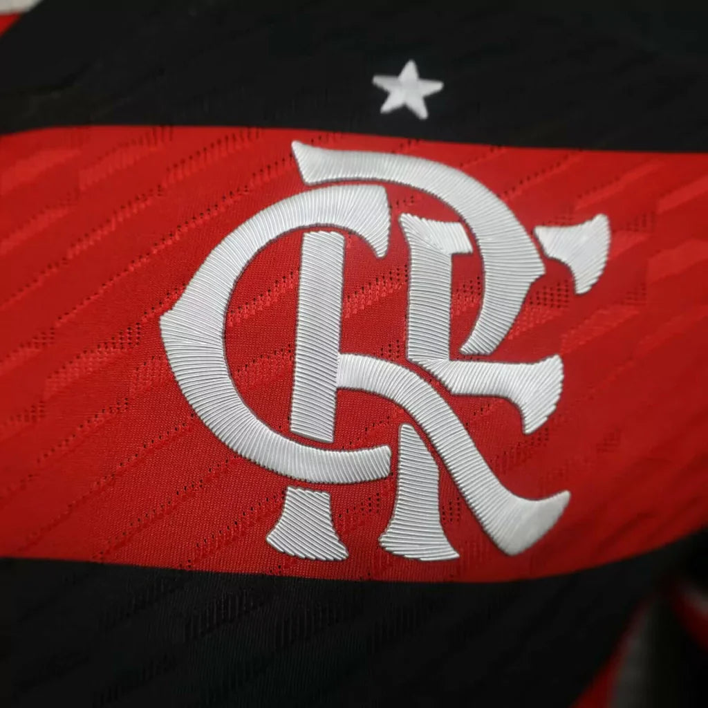 Camisa Flamengo Home 2024 - Versão Jogador Adidas Masculino - Vermelho