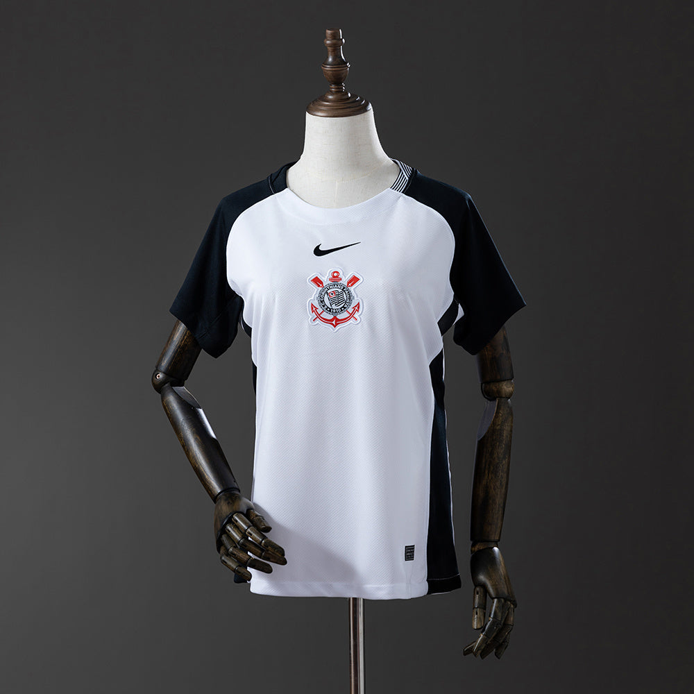 Camisa Timão Home 2025/26 Torcedor Nike Feminina - Branca