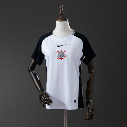 Camisa Timão Home 2025/26 Torcedor Nike Feminina - Branca