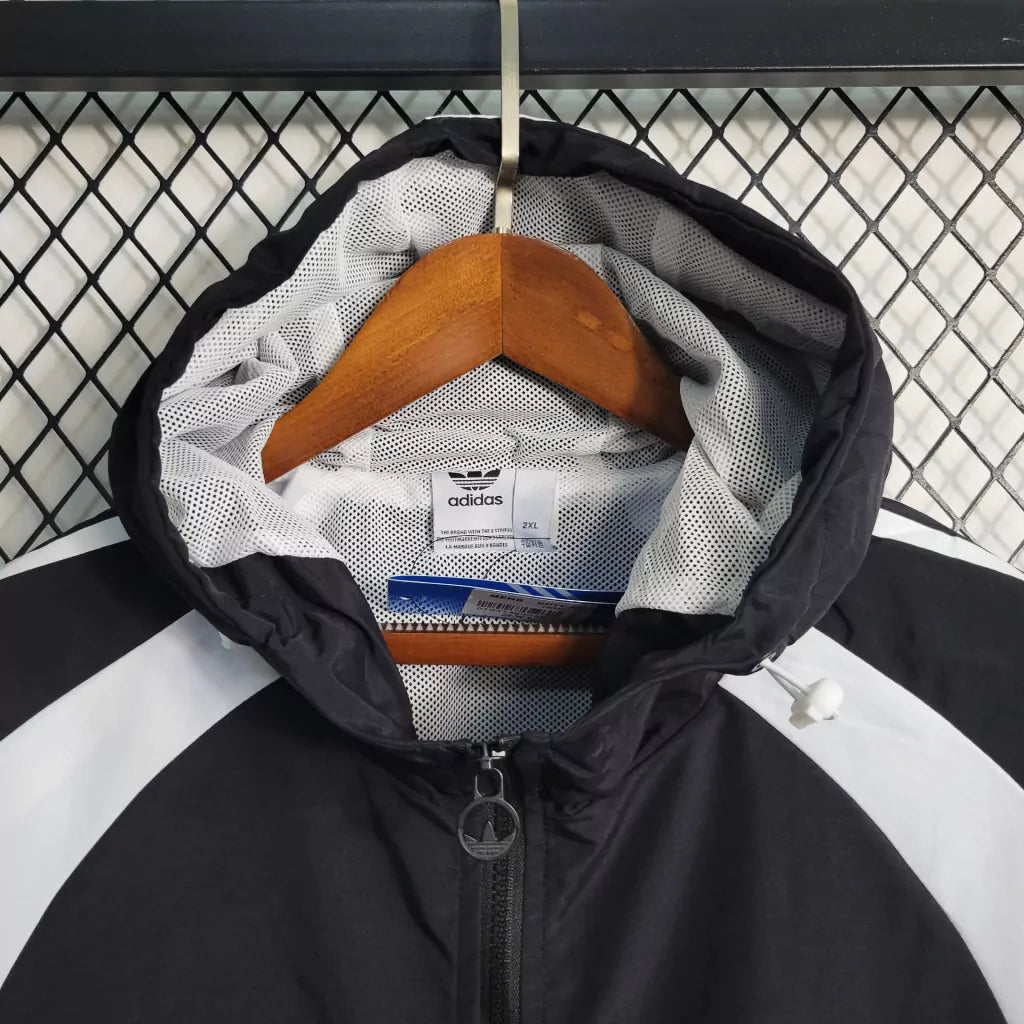 Corta Vento Adidas Masculino - Preto e Branco