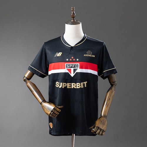 Camisa São Paulo Third 2025/26 Torcedor New Balance Masculino - Preto e Dourado