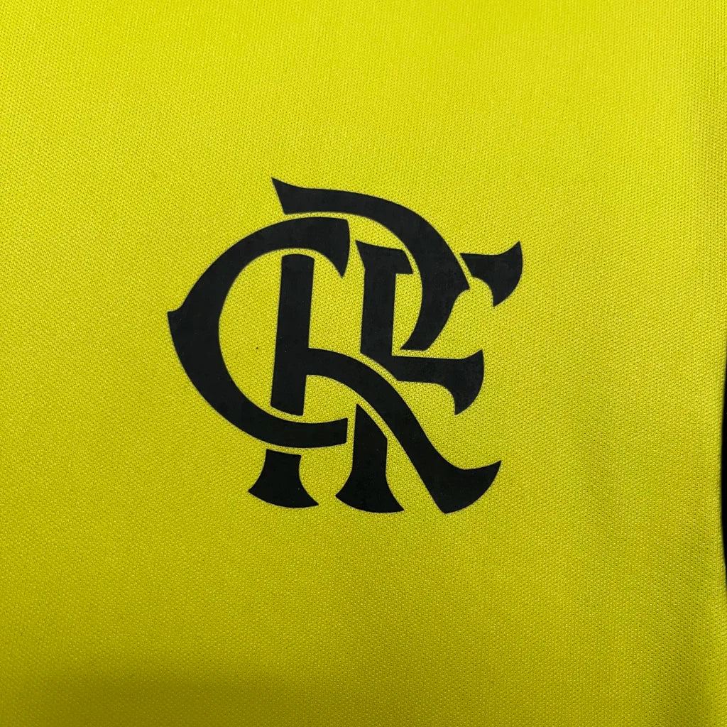 Camisa Flamengo Treino 2024/25 - Feminina Adidas - Amarelo