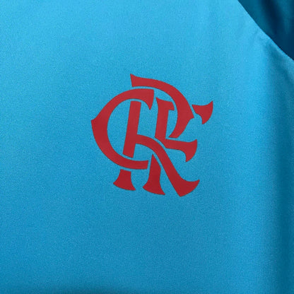 Camisa Flamengo Treino 2024/25 - Feminina Adidas - Azul claro