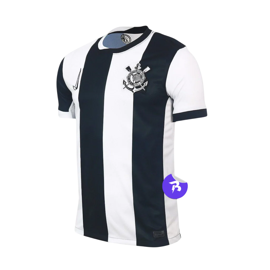 Camisa Timão Third 24/25 - Torcedor Nike Masculino - Preto e Branco