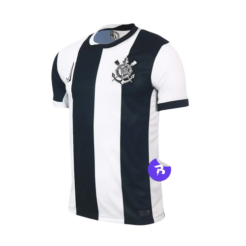 Camisa Timão Third 24/25 - Torcedor Nike Masculino - Preto e Branco