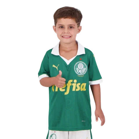 Conjunto Infantil Palmeiras Home 2024/25 - Torcedor Puma - Verde