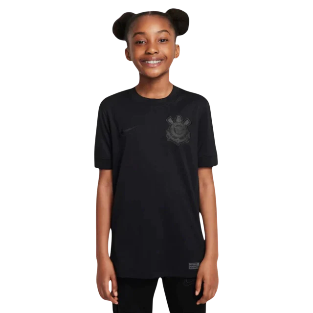 Conjunto Infantil Timão Away 24/25 Nike - Preto