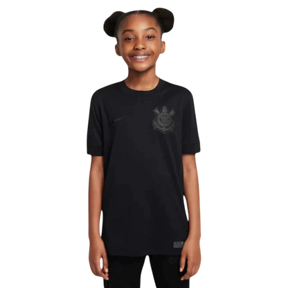 Conjunto Infantil Timão Away 24/25 Nike - Preto