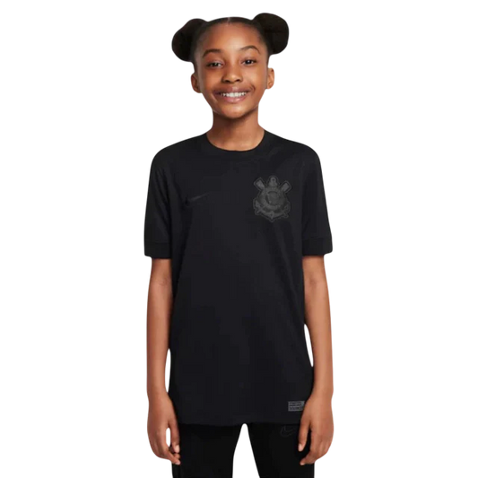 Conjunto Infantil Timão Away 24/25 Nike - Preto