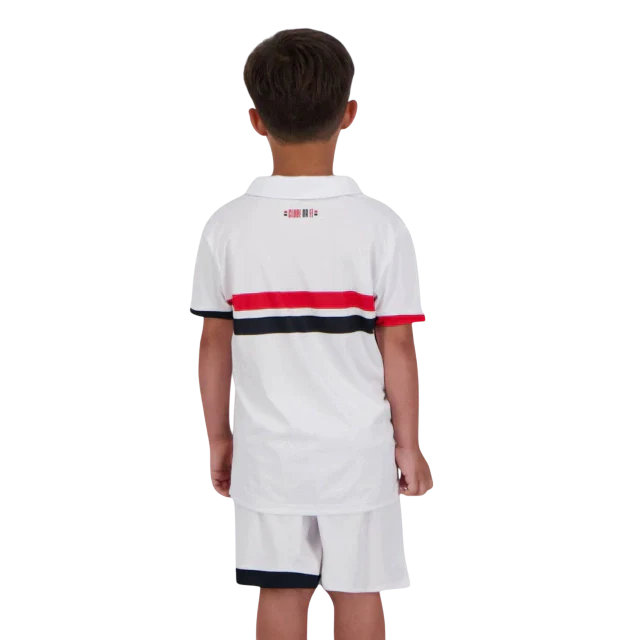 Conjunto Infantil São Paulo Home 2024 - Torcedor New Balance - Branco