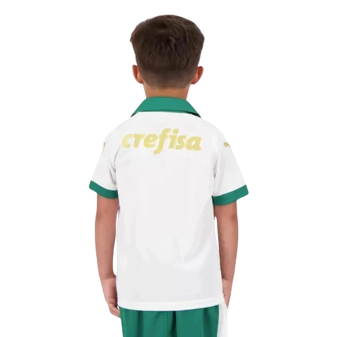 Conjunto Infantil Palmeiras Away 2024/25 - Torcedor Puma - Branco