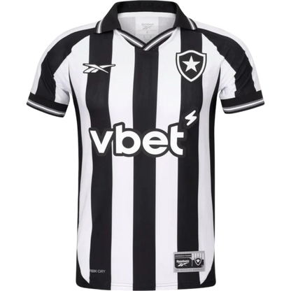 Camisa Botafogo Home 2025/26 - Torcedor Reebok Masculino - Preto e Branco