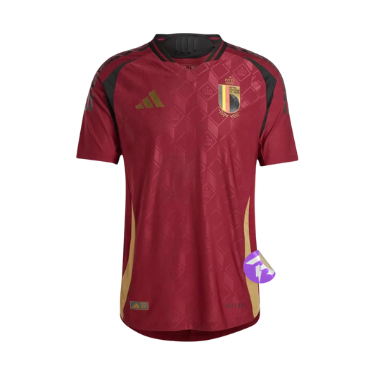 Camisa Bélgica Home Eurocopa 24/25 - Torcedor Adidas Masculino - Vinho