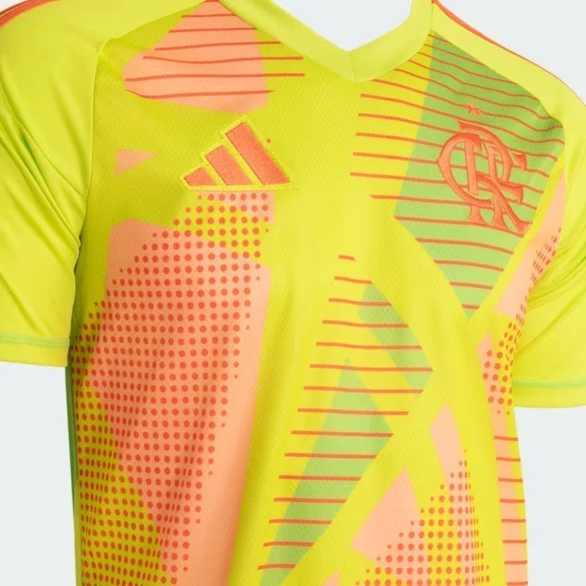 Camisa Flamengo Goleiro I 25/26 - Masculina Adidas - Amarelo