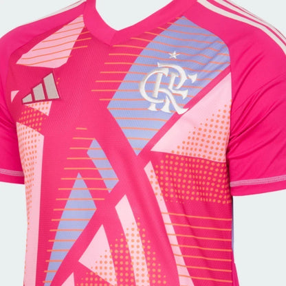 Camisa Flamengo Goleiro II 25/26 - Masculina Adidas - Rosa