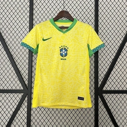 Camisa Seleção Brasileira I Home 24/25 - Torcedor Nike Feminina - Amarelo