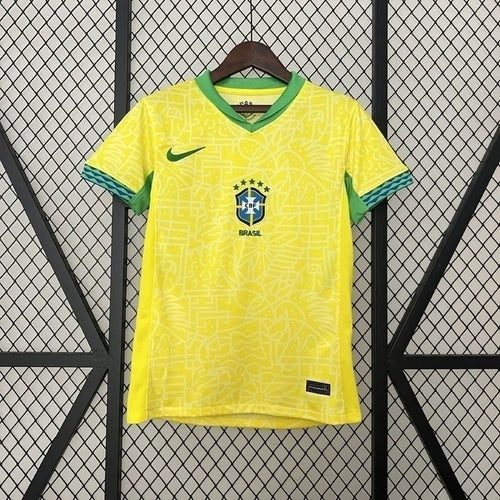 Camisa Seleção Brasileira I Home 24/25 - Torcedor Nike Feminina - Amarelo