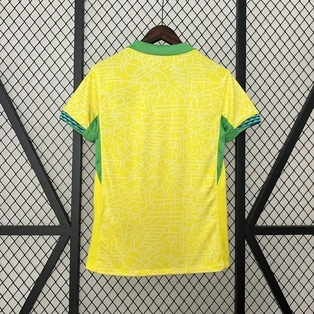 Camisa Seleção Brasileira I Home 24/25 - Torcedor Nike Feminina - Amarelo