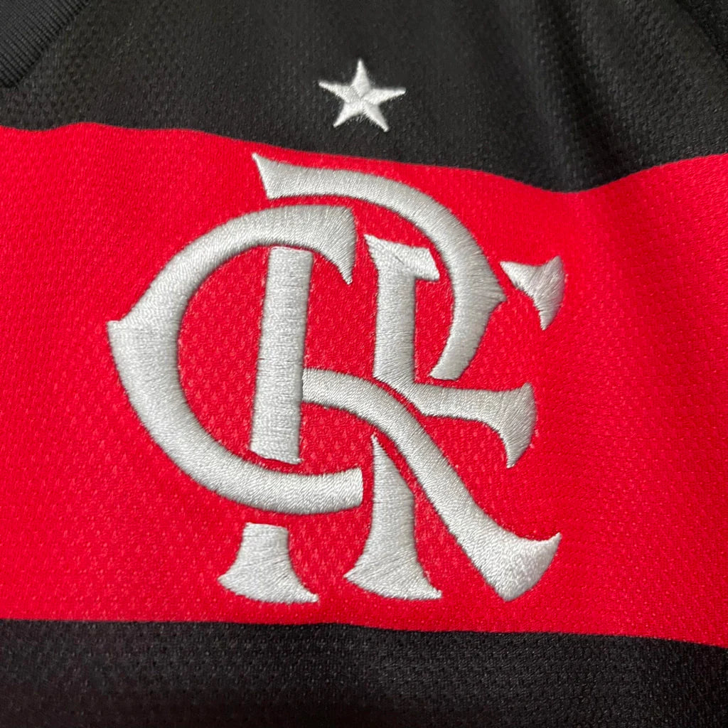 Camisa Flamengo Home 2024/25 Torcedor Adidas Masculino - Vermelho e Preto