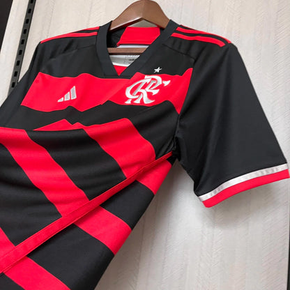 Camisa Flamengo Home 2024/25 Torcedor Adidas Masculino - Vermelho e Preto