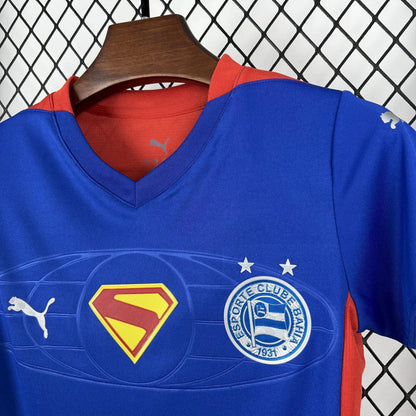 Conjunto Infantil Bahia Edição Superman 2025/26 Torcedor Pro Unissex
