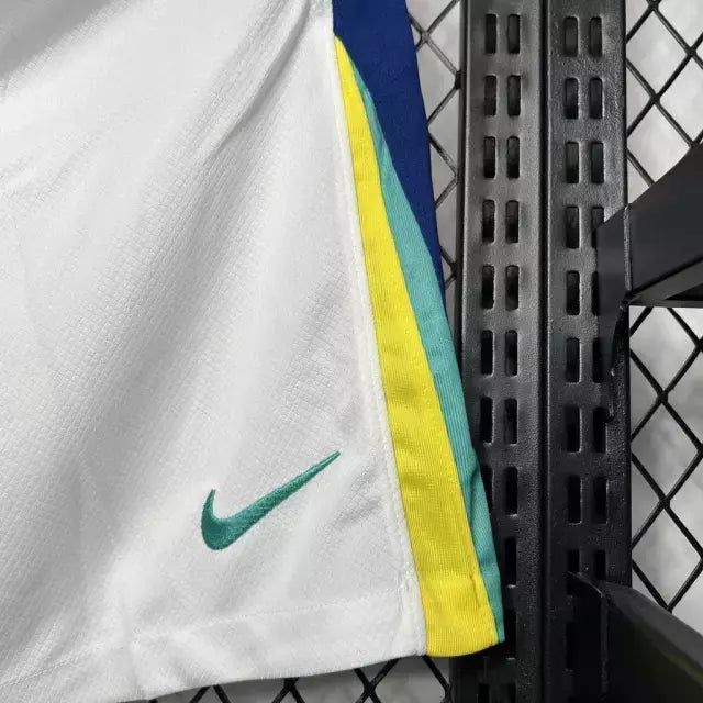 Short Brasil Away 2024 - Nike Masculino - Branco