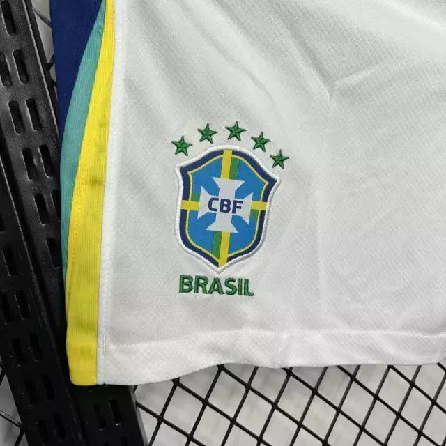 Short Brasil Away 2024 - Nike Masculino - Branco
