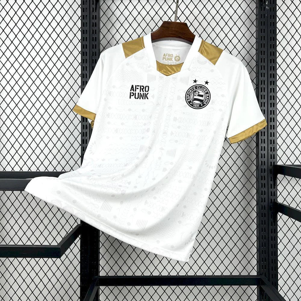 Camisa Bahia Edição AFROPUNK Branca 2025/26 Torcedor Pro Masculino
