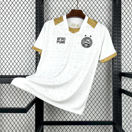 Camisa Bahia Edição AFROPUNK Branca 2025/26 Torcedor Pro Masculino