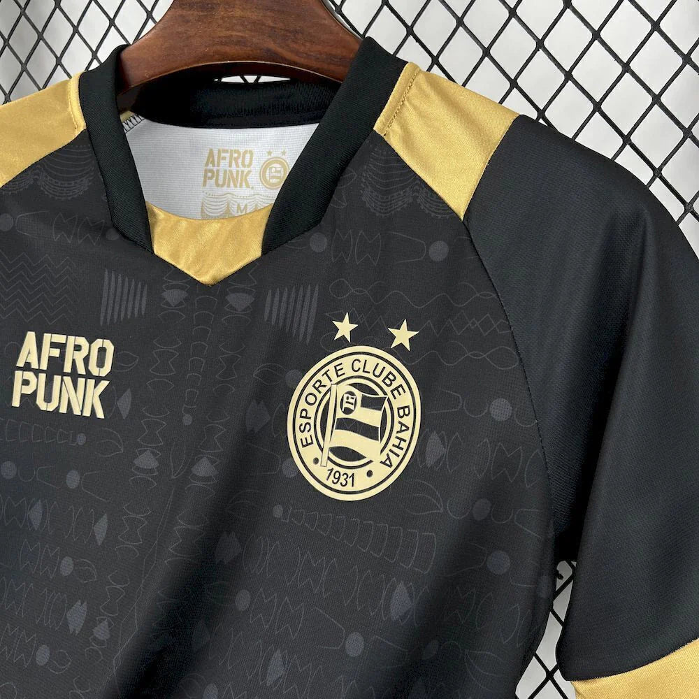 Camisa Bahia Edição AFROPUNK Preta 2025/26 Torcedor Pro Masculino