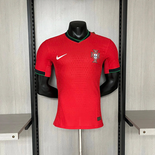 Camisa Portugal Versão Jogador Home Eurocopa 24/25 - Torcedor Nike Masculino - Vermelho