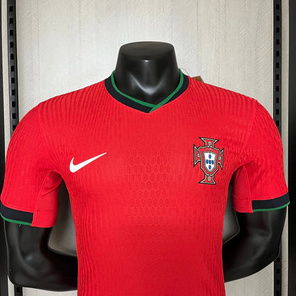 Camisa Portugal Versão Jogador Home Eurocopa 24/25 - Torcedor Nike Masculino - Vermelho