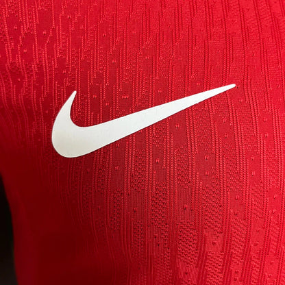 Camisa Portugal Versão Jogador Home Eurocopa 24/25 - Torcedor Nike Masculino - Vermelho